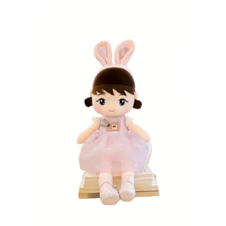 Papusa de plus Balerina , roz , 55 cm
